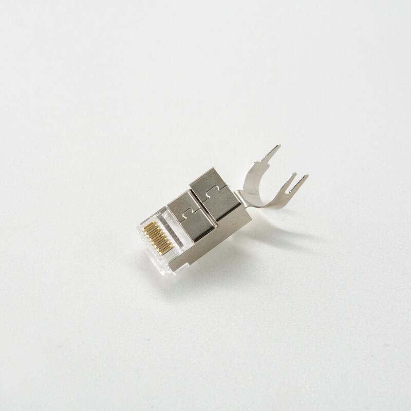 Hot Sale RJ45 Shielded Modular Plug with Cable Clip