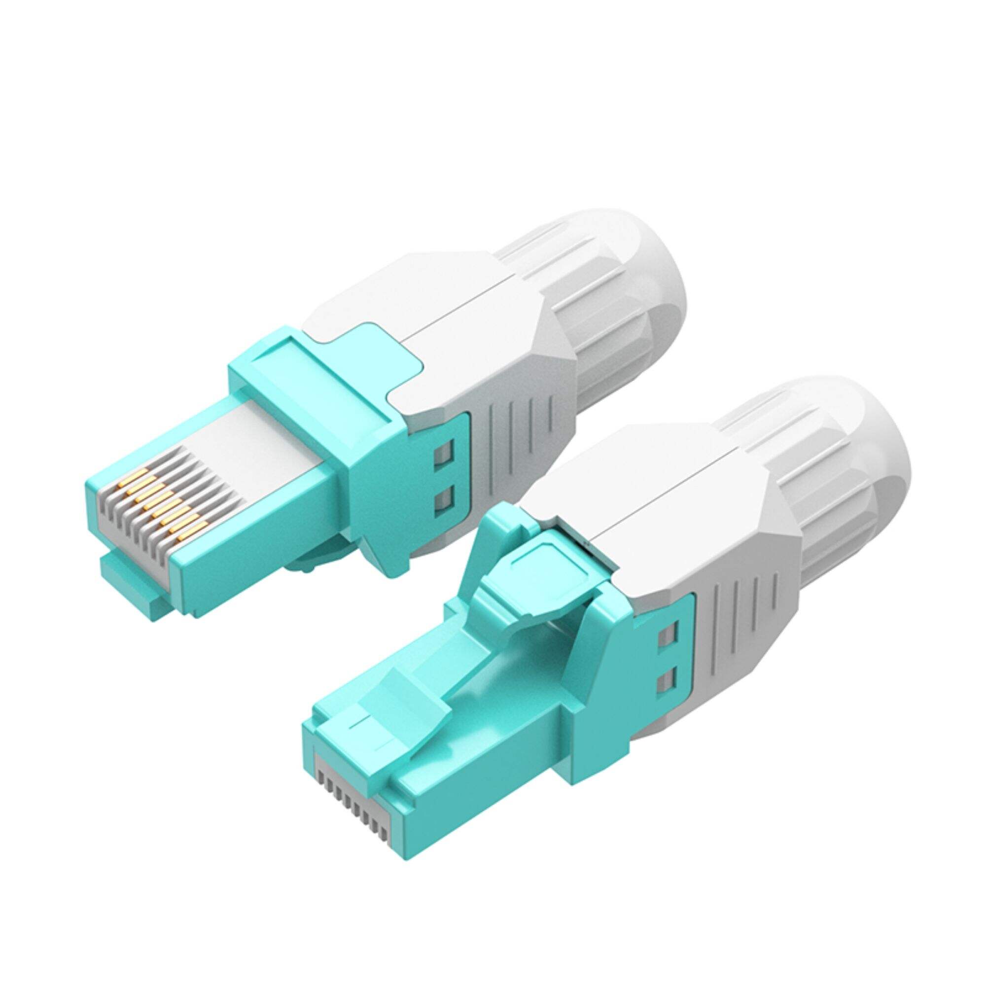 Factory Price Tool-Free  RJ45 Connector,UTP Cat5e Cat6 Cat6a Connector Toolless  CAT6 Field Termination Plug
