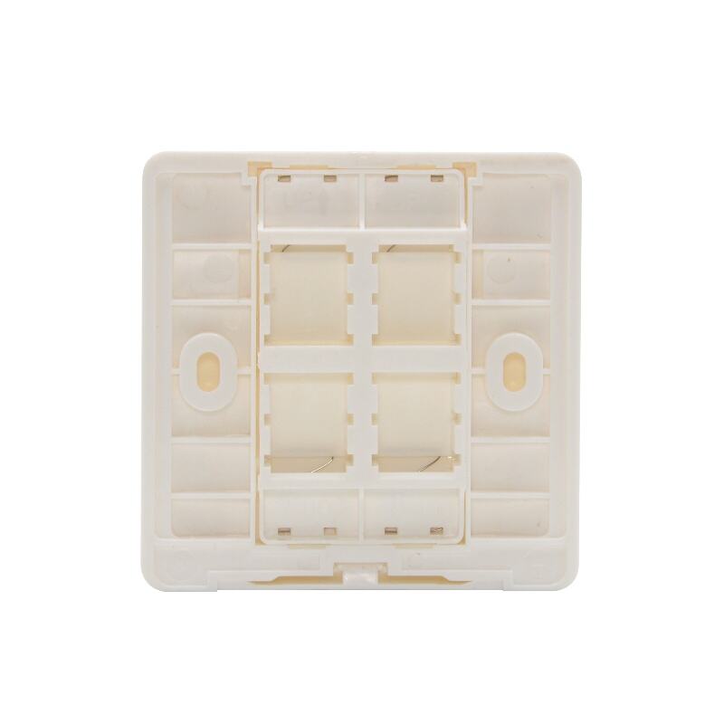 Network Cabling CAT6 Wall Faceplate RJ45 Keystone 86 Type  Faceplate