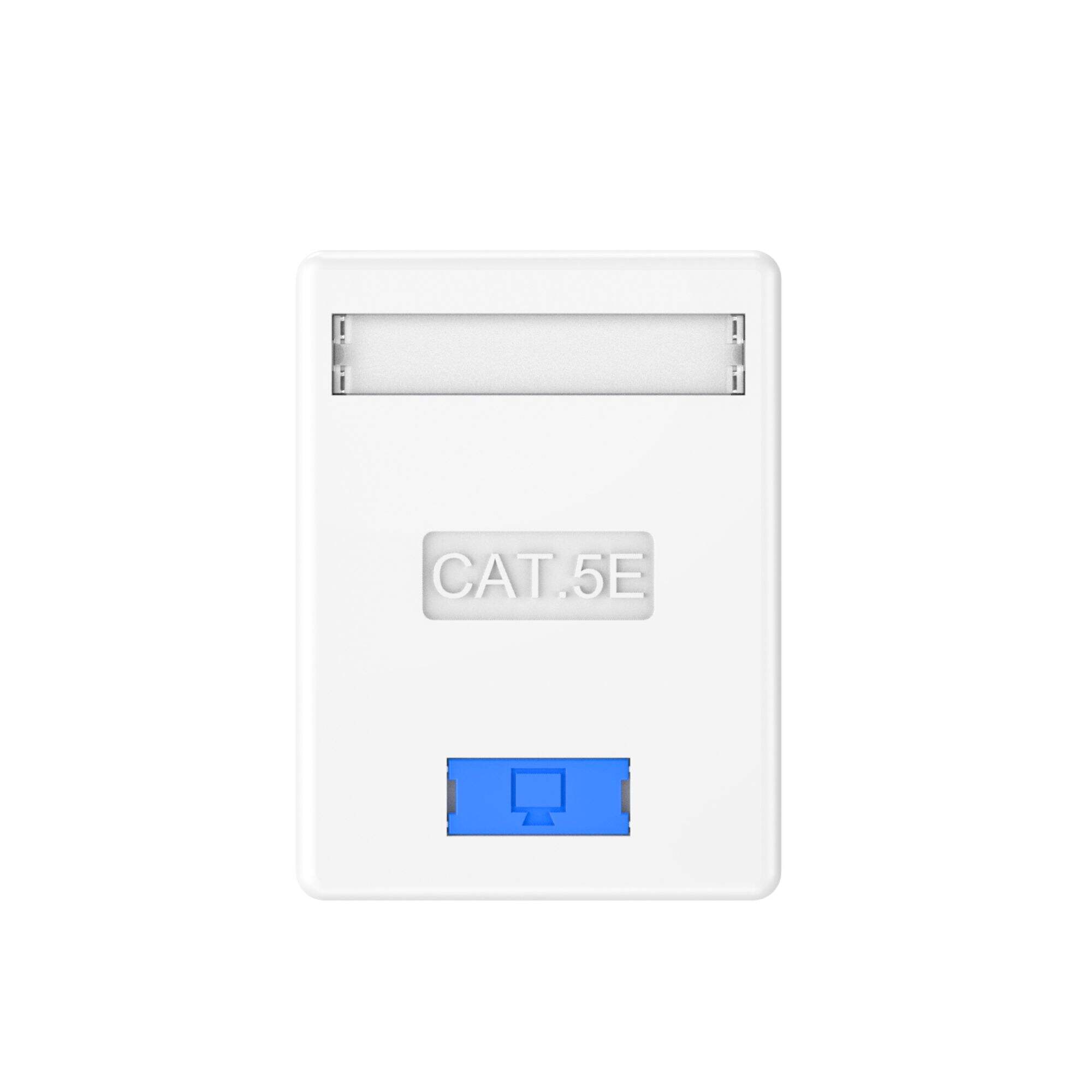 Cat5e  Cat.6 Cat.6a Single Port RJ45 UTP Surface Mounting Box Wall Mounted Outlet Box