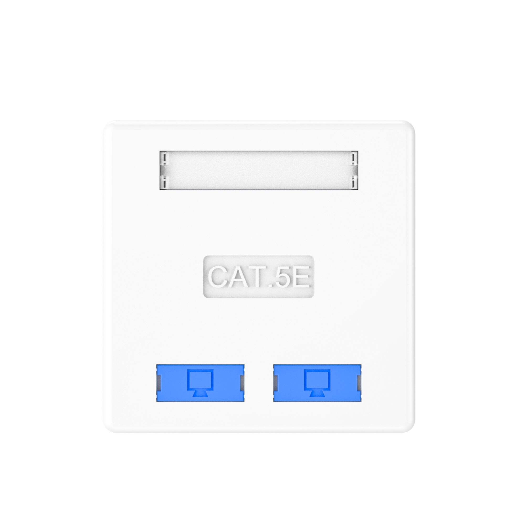 Cat5e Cat.6 Cat.6a Single Port RJ45 UTP Superficies Adscendens Box Wall Mounted Outlet Box