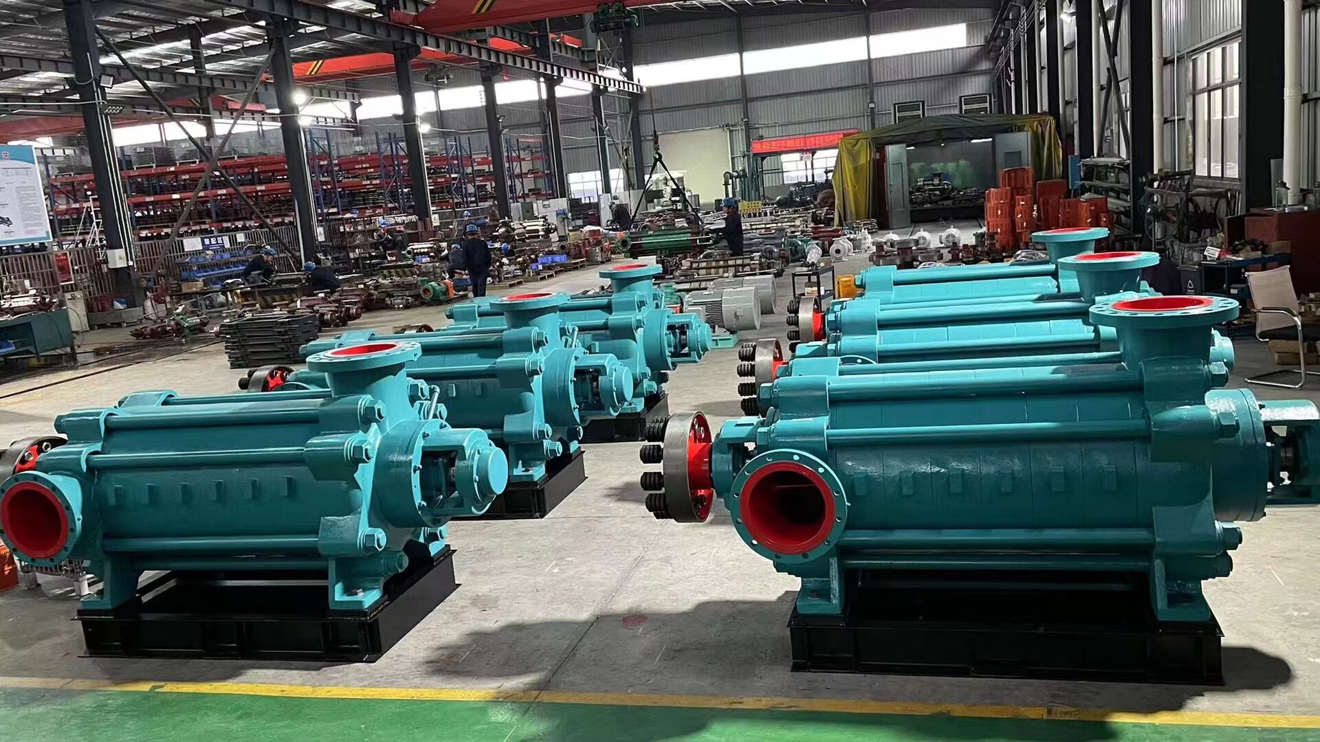 Horizontal Multistage Centrifugal Pump 250 M3/h 180m Head Surface Pump with 3 Phase Motor for Industrial Water Supply factory