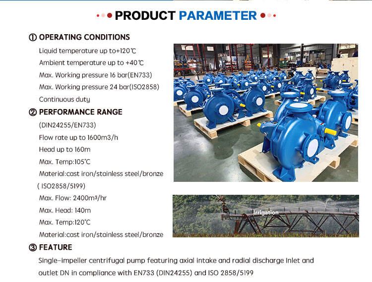 Heavy Duty End Suction Centrifugal Pump,gold Mining Water Pump 150/50 Cast Iron Heavy Duty Centrifugal Pump details