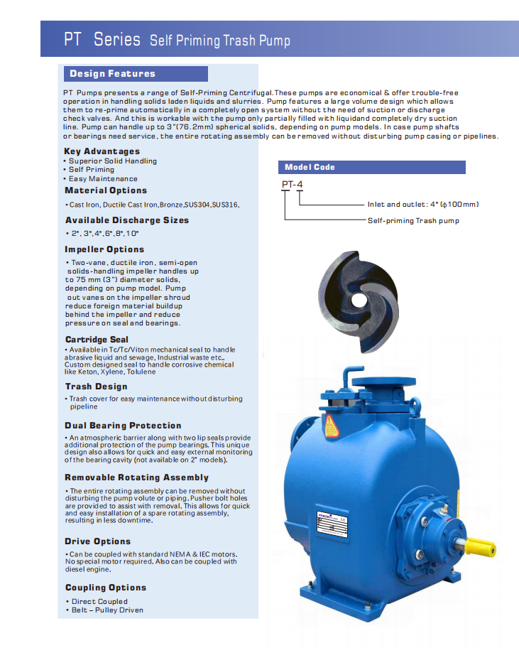 8 Inch Heavy Diesel Solids Handling Self Priming Sewage Pump, Diesel Self Priming Sewage Pump, Wastewater Pump supplier