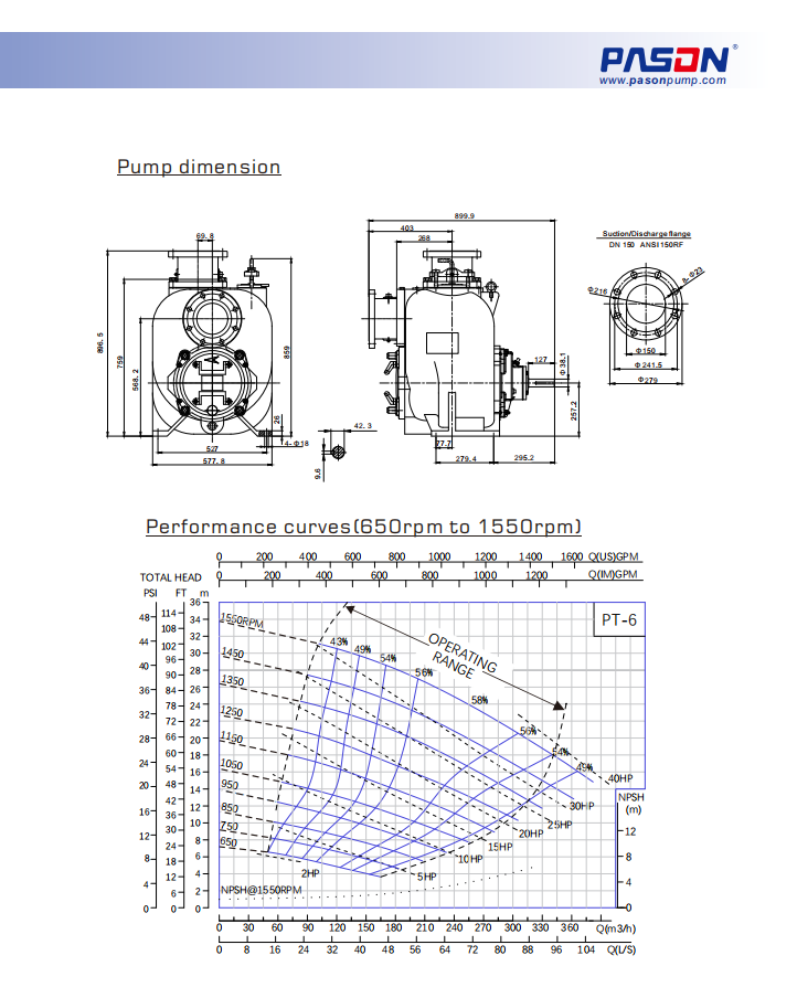 8 Inch Heavy Diesel Solids Handling Self Priming Sewage Pump, Diesel Self Priming Sewage Pump, Wastewater Pump manufacture