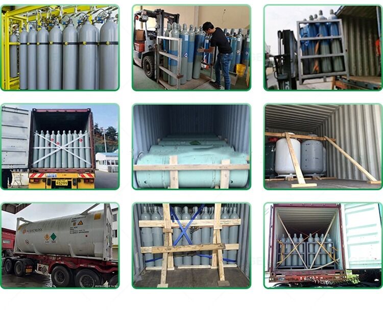 Carbon Dioxide Gas Cylinder High Pressure Co2 Tank DOT/ISO 20L 40L 50LHigh Pressure Steel Cylinder factory