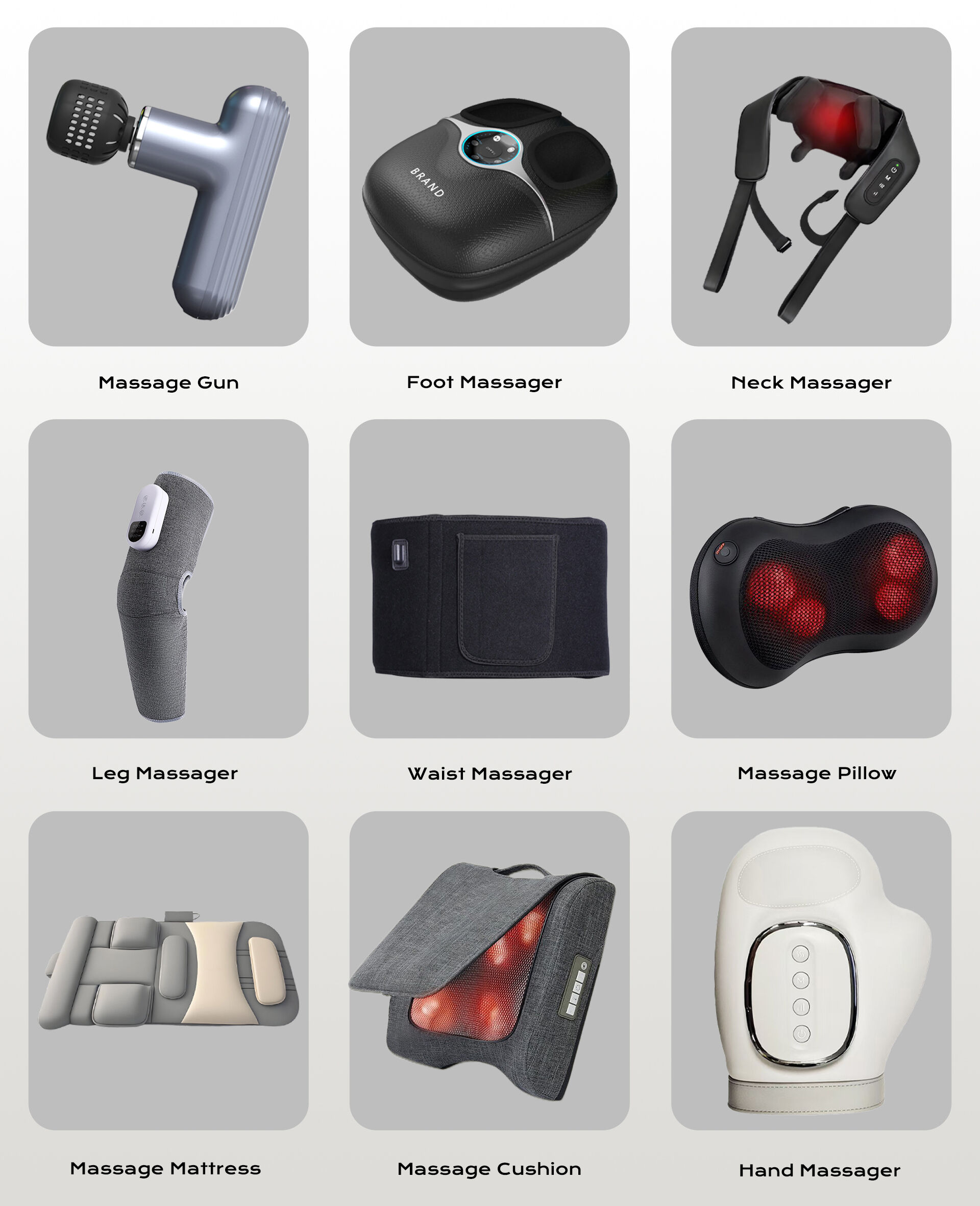 Customized Electric Airbag Massager Vibration Heating & Memory Foam Massage Seat Cushion for Car Seat Buttock Body Application factory