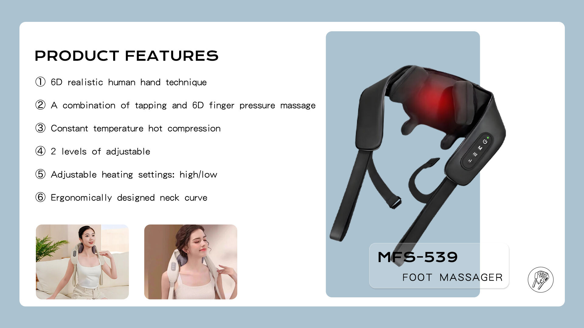 Becozy Portable Smart Pulse Heat Neck Shoulder Massager 3D Kneading Movement Timing Control 12-Month Warranty for Cervical supplier