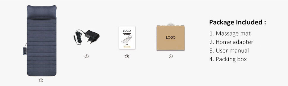 Becozy Portable Electric Vibrator Thermal Back Pain Relief Massage Mattress with Thai Shiatsu 160x80cm 3-Year Warranty factory