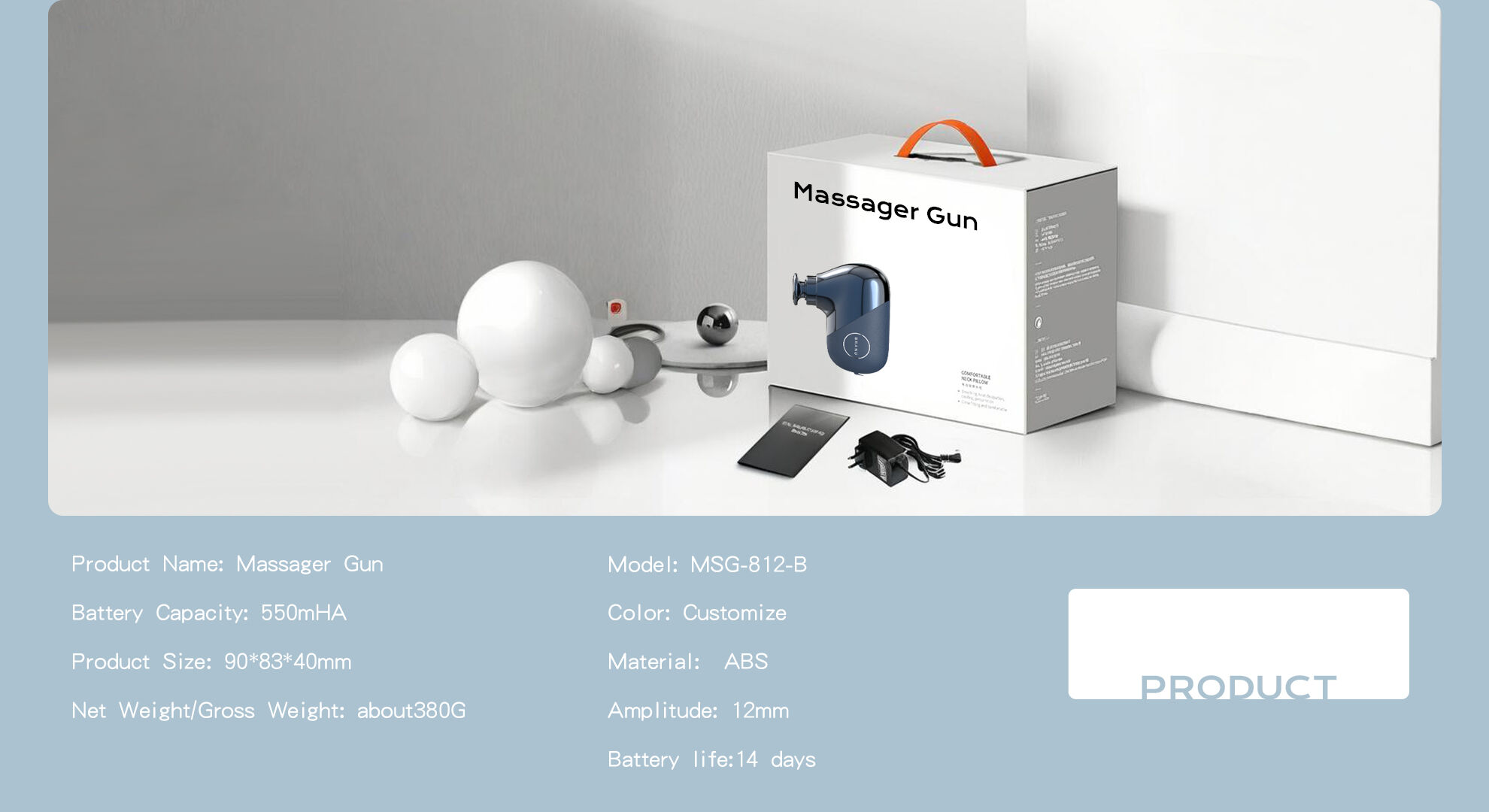 2025 Hot Mini Deep Tissue Quiet Percussion Vibration Portable Massage Gun With Gift Box details