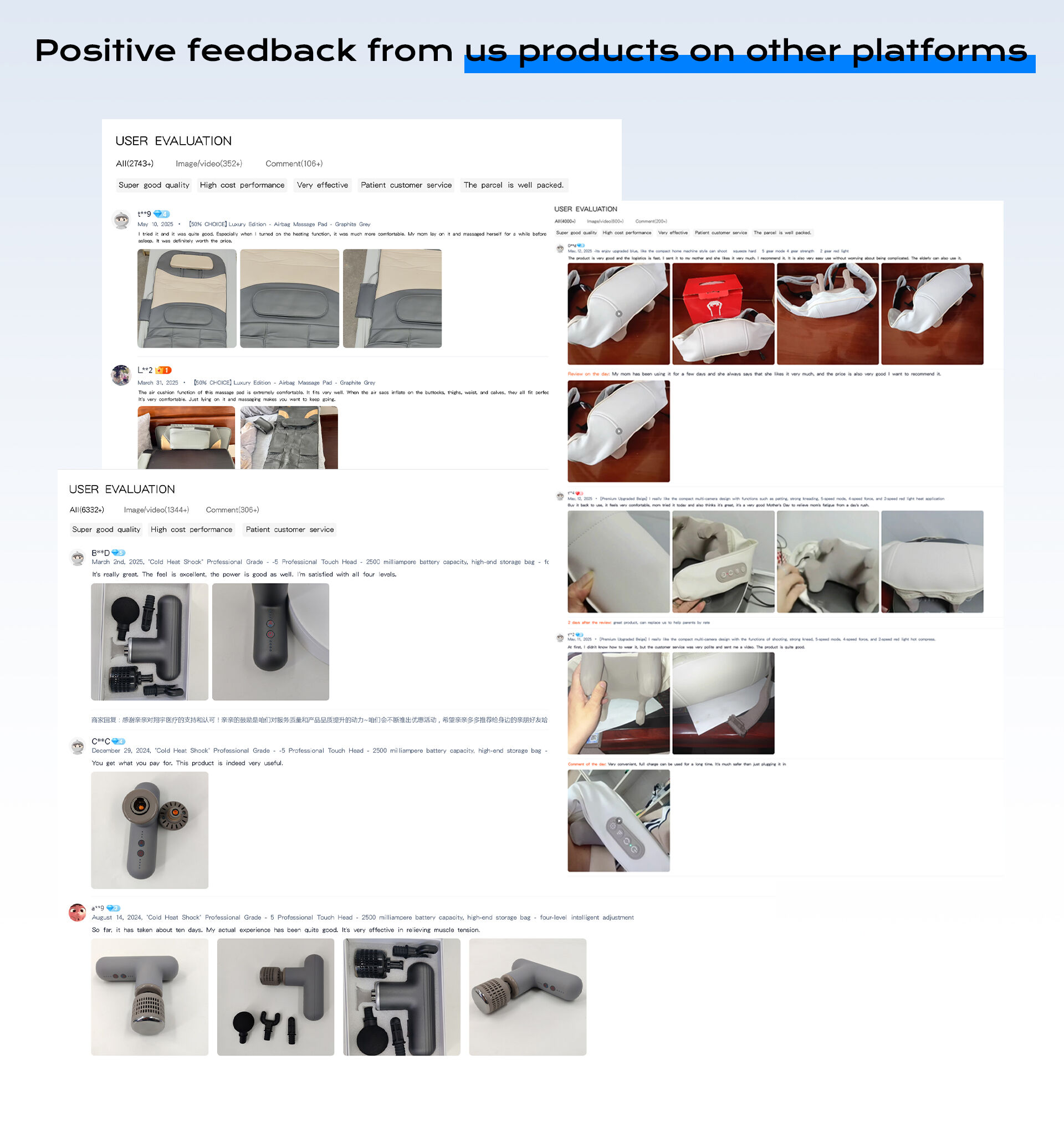 Customized Electric Airbag Massager Vibration Heating & Memory Foam Massage Seat Cushion for Car Seat Buttock Body Application details