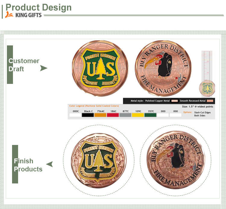 Detalii personalizate de turnare sub presiune 3D Antique Challenge Moneda