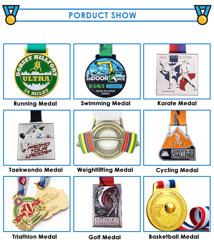 Popular Medals Design Sport Medallion Custom Unique Metal Medal Souvenirs manufacture