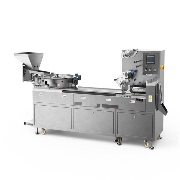 Compact and versatile machine for packaging 2-4 PCS items