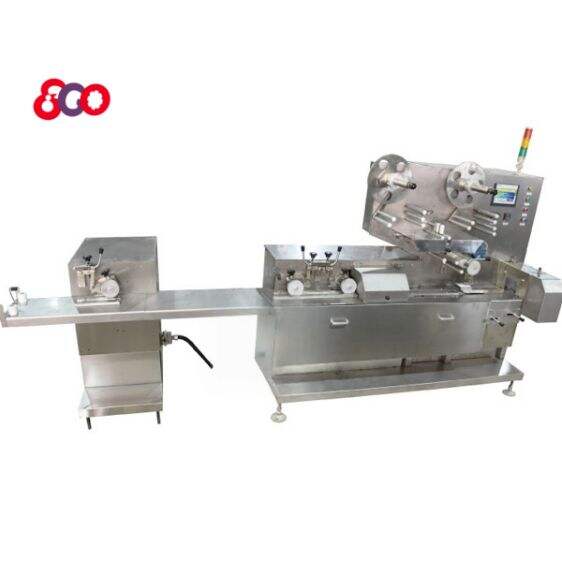 การอัตโนมัติในการผลิตลูกกวาดด้วยเครื่องจักรห่อและตัด