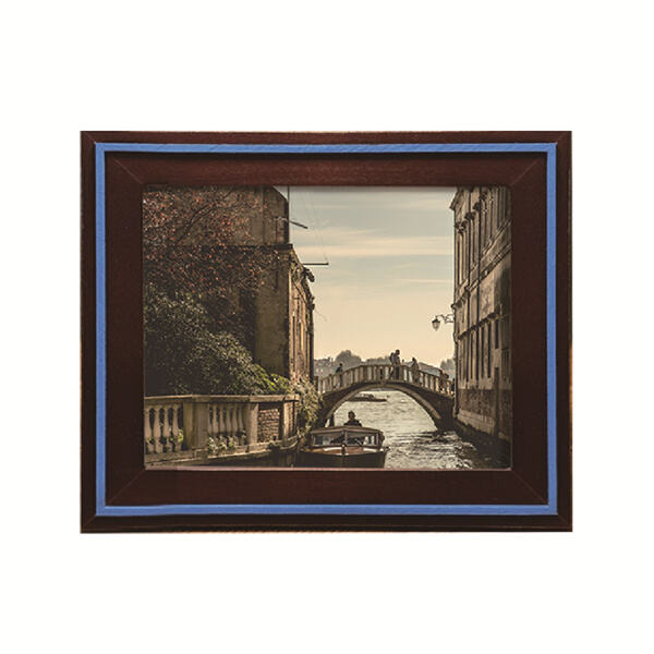 Add warmth and character to your space with a rustic wood frame