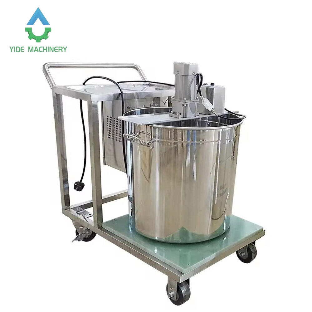 Factory Custom Mobile Electromagnetic Heating Plate Trolley Cart Of Candle Wax Melting And Filling Machine For Candle Making