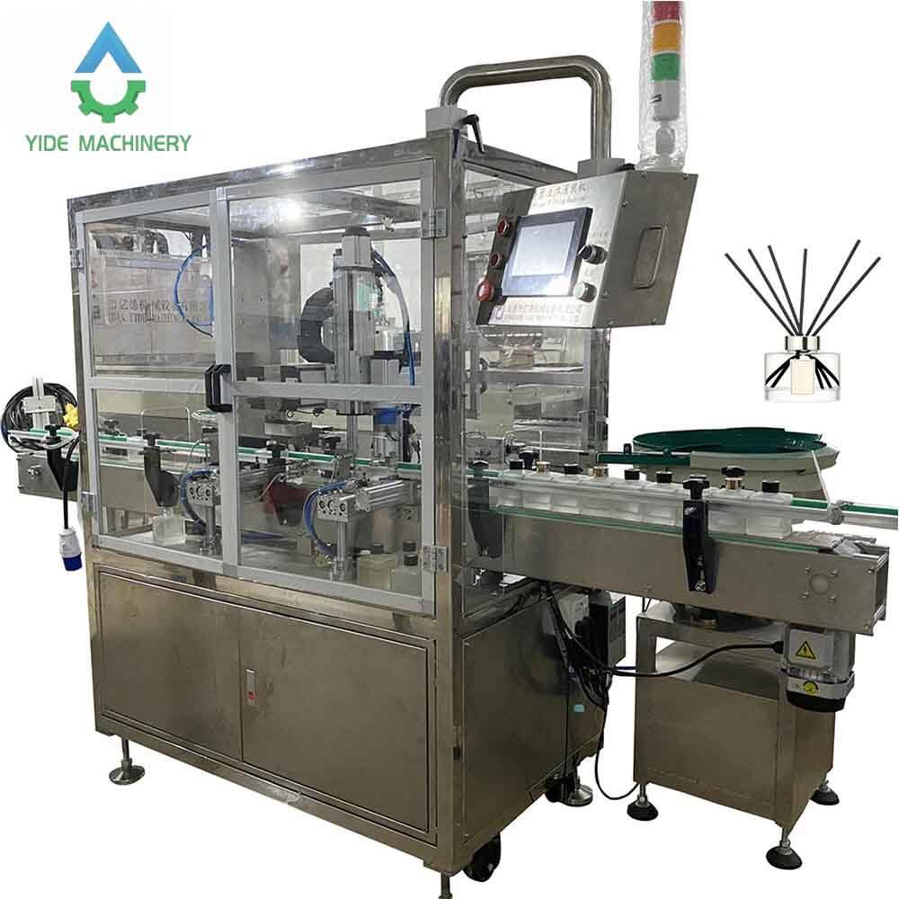 Automatic Single Head Servo Piston Pump Reed Diffuser Liquid Pouring Bottle Liquid Filling And Capping Machine