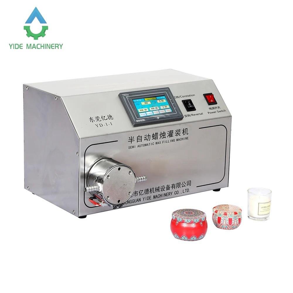 YD-I-I Semi Auto Desktop Candle Making Hot Paraffin Wax Pouring Machine, Small Diffuser Filling Heat Pumper wax dispenser