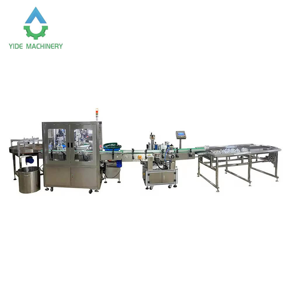 Automatic Floor Type Perfume Small Bottle Filling Capping Machine Reed Diffuser Jar Liquid Filling Capping And Labeling Machine