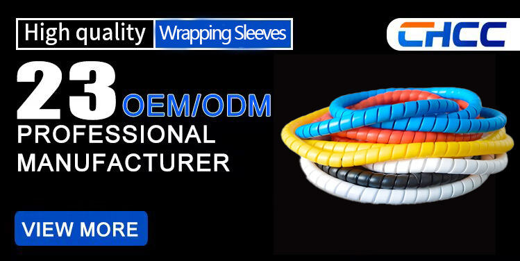 product spiral wire wrapping cable protection pe cable sleeves 6mm diameter spiral wrapping bands black white nylon material-0