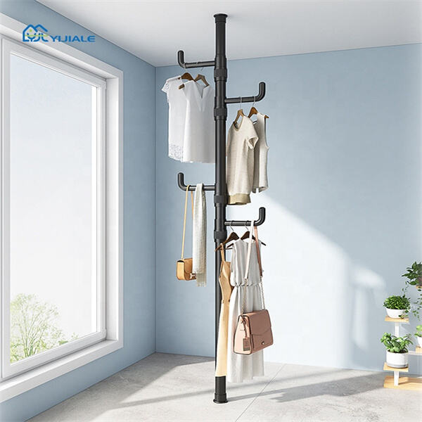 Transform your bedroom with a sleek and functional cloth rack stand