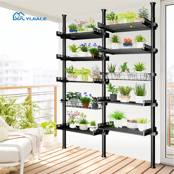 Elevate your gardening game with a practical flower rack