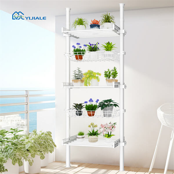 Add a touch of natural beauty to any room with a versatile flower rack