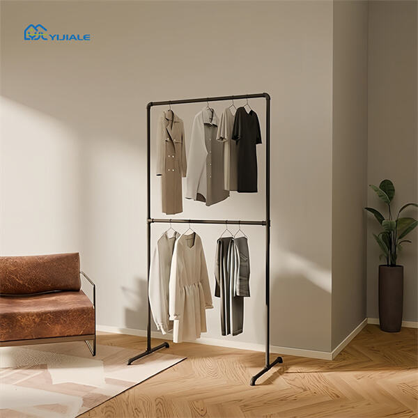 Easily access and display your favorite pieces with a standing hanger