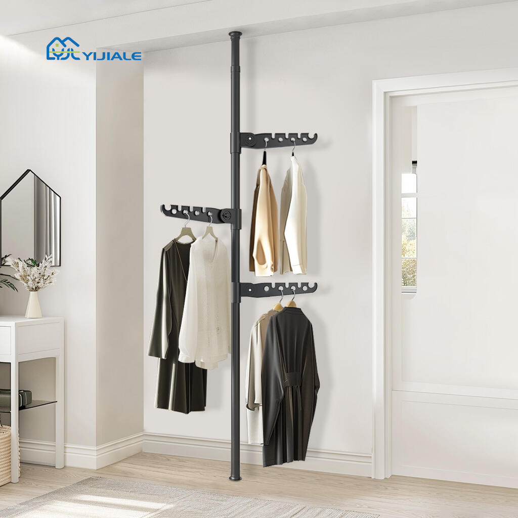 Organize Your Entryway with a Telescopic Coat Rack
