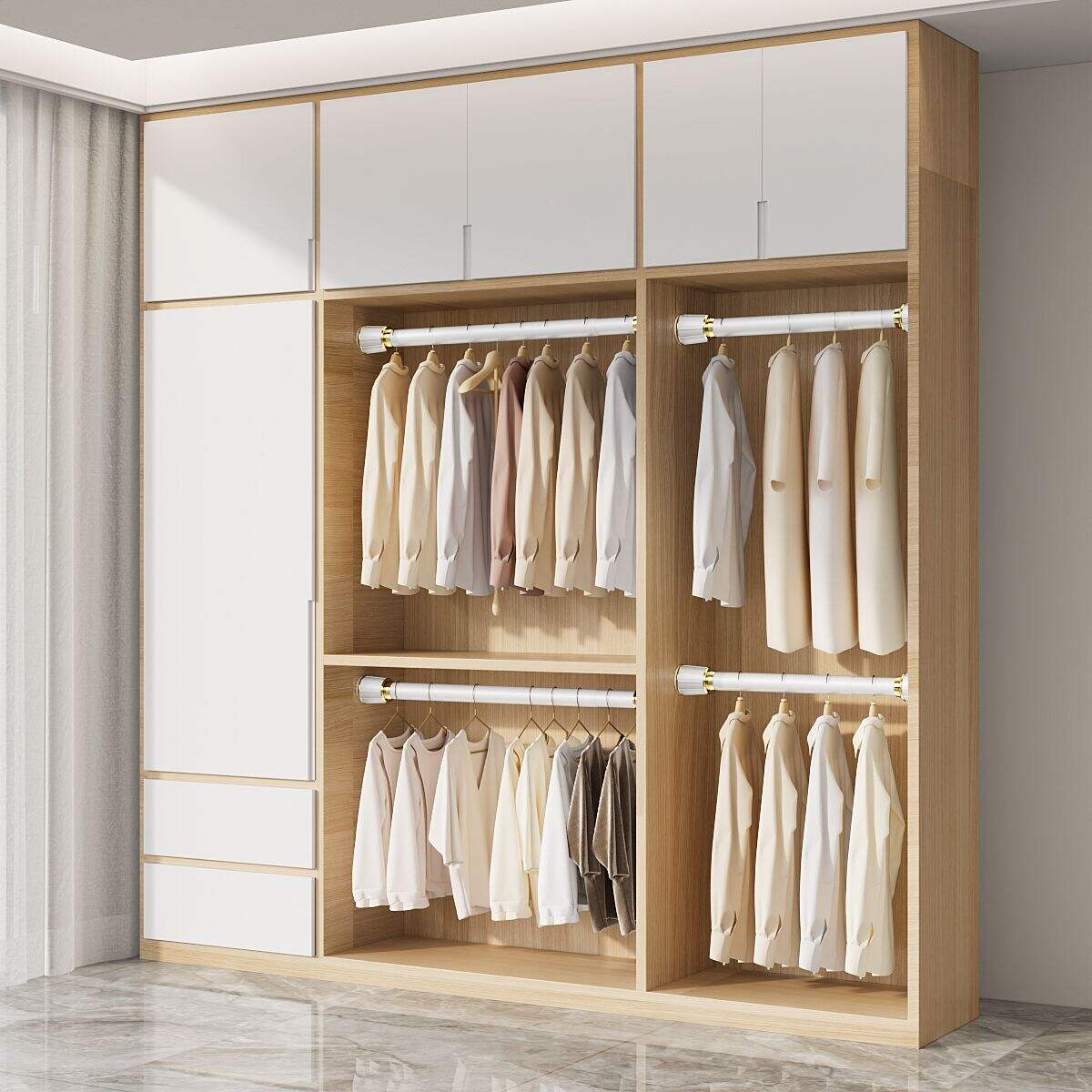 From clothes to accessories, it can hold it all.