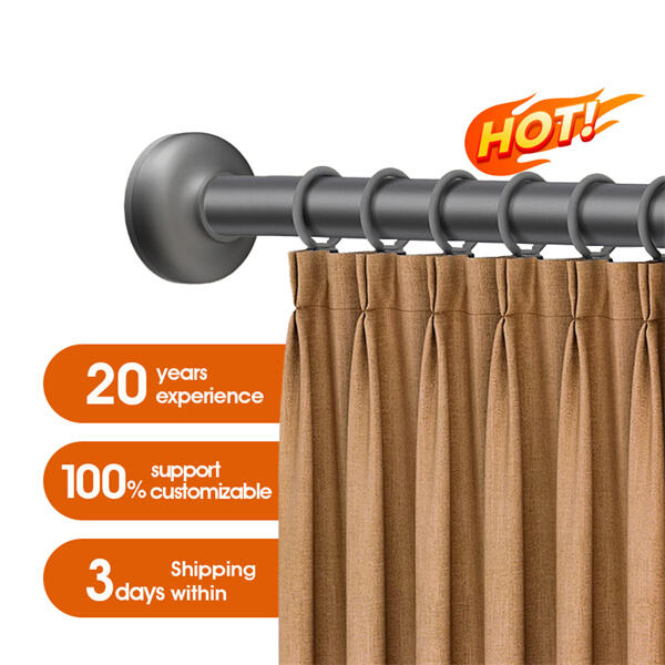 Say goodbye to straining to reach your high-hanging curtains with a handy pull rod.