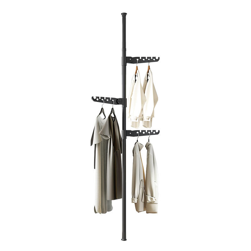 Sleek and modern metal coat rack stands.