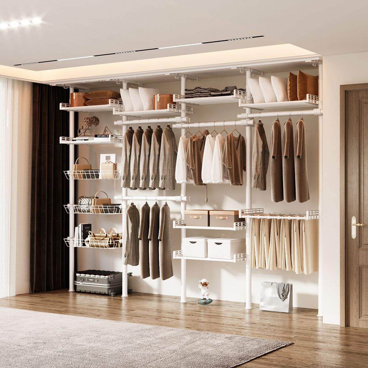 Why need to install a walk-in closet system?