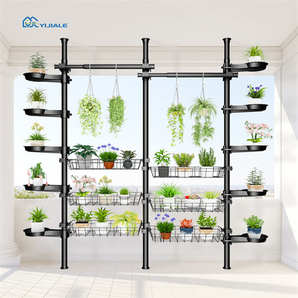 Showcase your favorite plants with a unique flower rack design