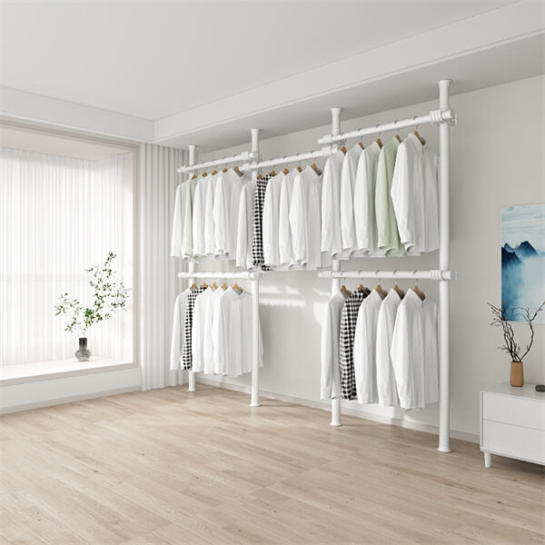 Maximize your closet space with a versatile jacket hanger stand.