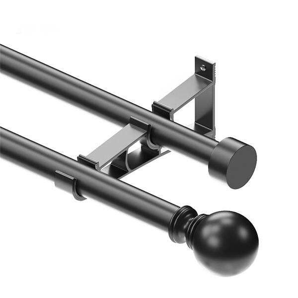 Simplify Your Curtains with Double Curtain Rods