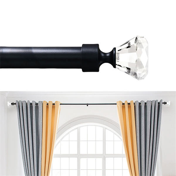 Bring a touch of brilliance to your home with crystal curtain rods.