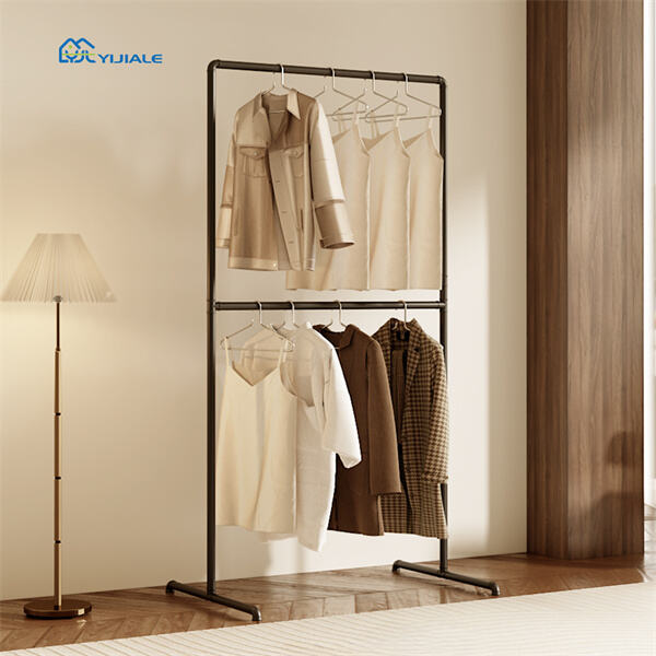 Keep your laundry organized and off the floor with a stylish rack