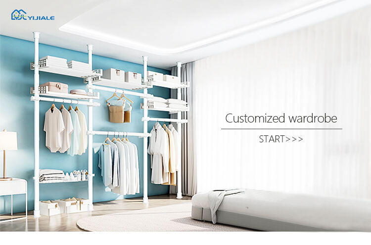 Multipurpose Bedroom Wardrobe Closet Wardrobe System Simple Wholesale Modern Open Simple Portable Combination Wardrobe manufacture