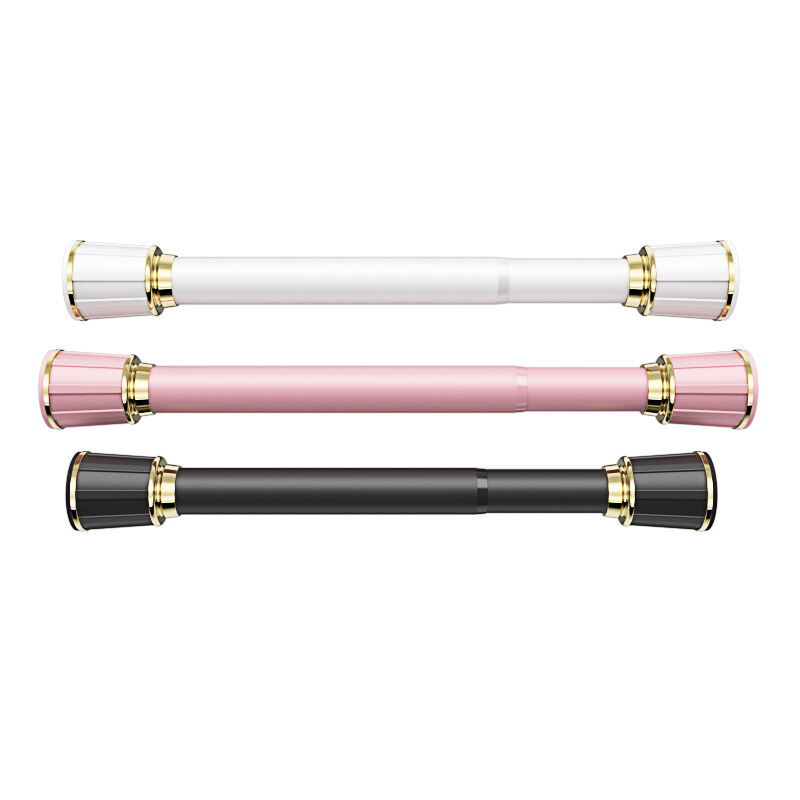 Easy assembly and use of telescopic clothing rod