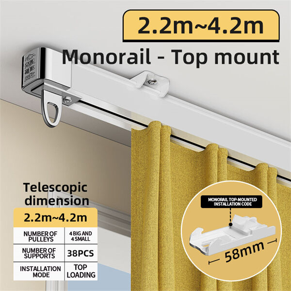 Inspired curtain railing designs for adding a touch of elegance to your home.