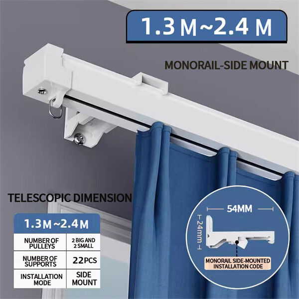 Control the Light in Your Home with Rail Curtains