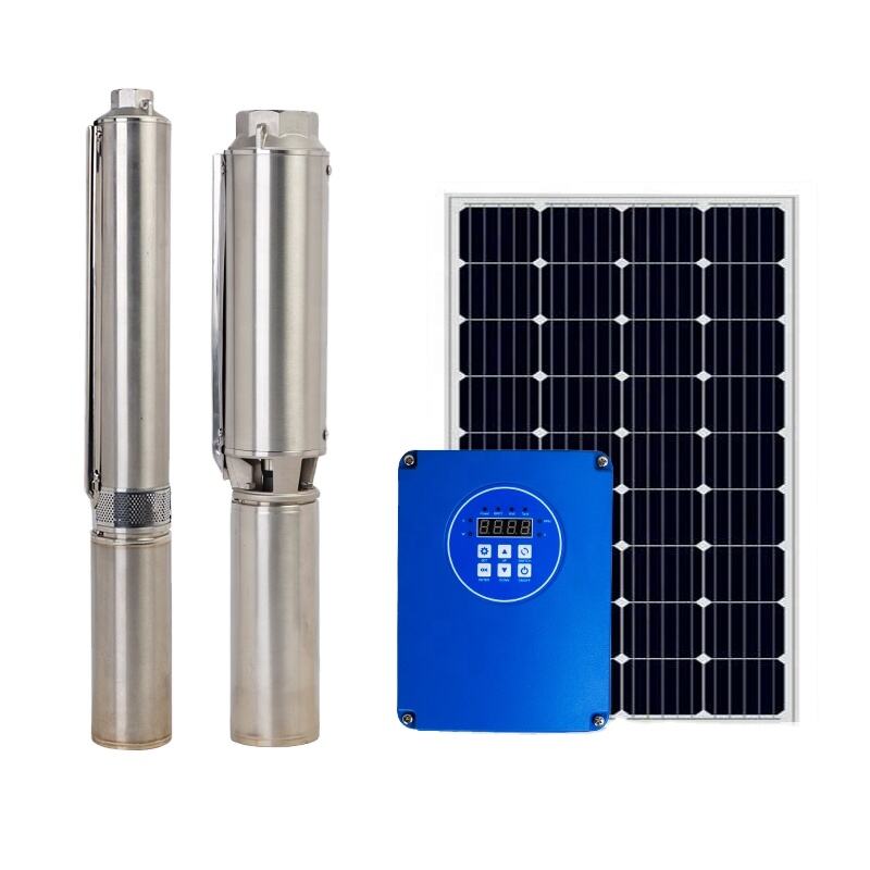 System Well Dc Water 300w Circulating 24v Submercable 300 w 300 Meter Head 300 Ft 30 Meter Borehole Solar Submersible Pump factory