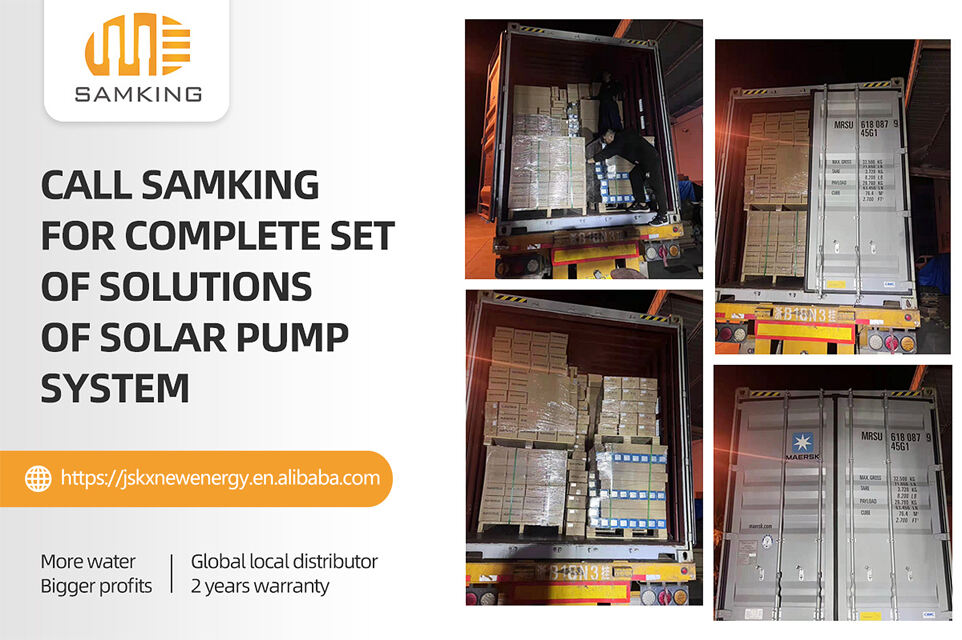 Fabricación de sistema de bomba de agua solar sumergible para pozo profundo de 1.5 kw