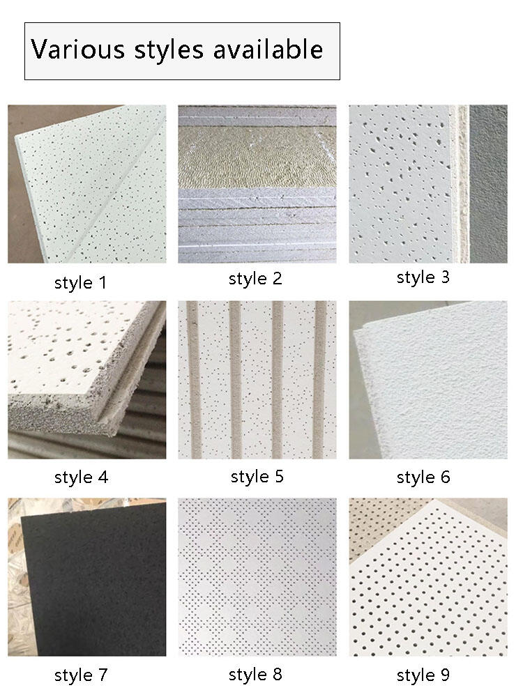Modern Square Fireproof Black Mineral Fiber Ceiling Grid Suspended Tile Ceiling System details
