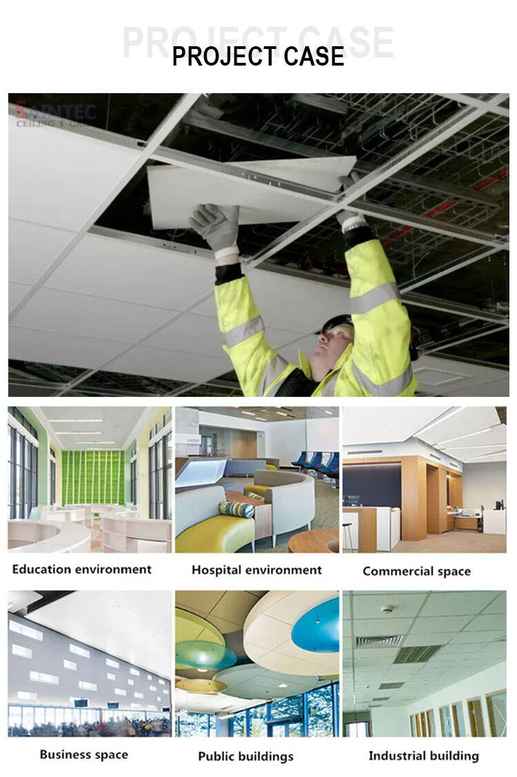 Modern Custom Acoustical Suspended Ceiling Tiles Waterproof Soundproof Square Mineral Wool Fireproof Design for Hotels manufacture