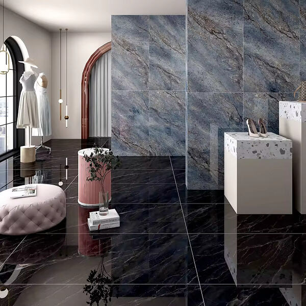 Versatile Applications of Black and Gold Marble Flooring