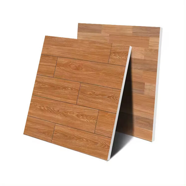 Embrace Nature with Faux Dark Brown Wood Effect Tiles