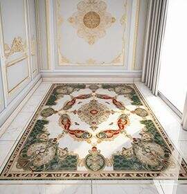 Ceramic carpet tiles